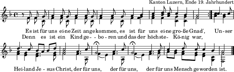 Es für uns eine Zeit angekommen