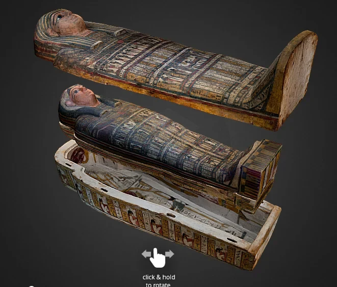 3D Modell des Sarkophags