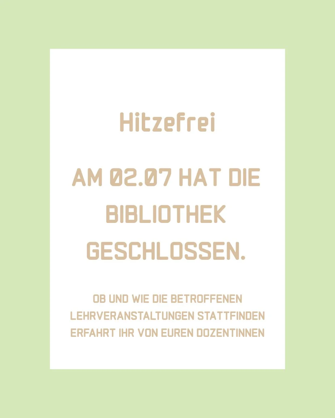 Hitzefrei