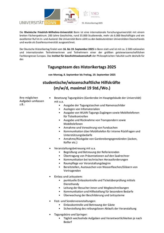 Ausschreibung für Tagungsteam Historikertag 2025.pdf